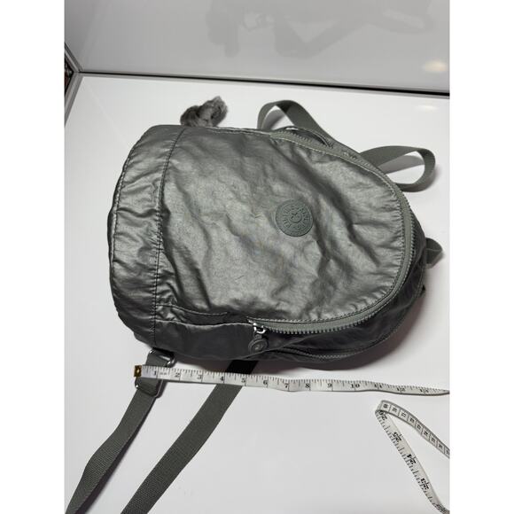 Kipling small backpack purse floral drawstring, 11x13x6, for both girls & women - Picture 2 of 9